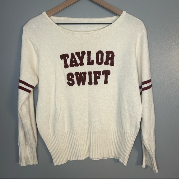 Taylor Swift Official Merchandise Red Era Varsity Sweater, Size XS - Picture 2 of 9